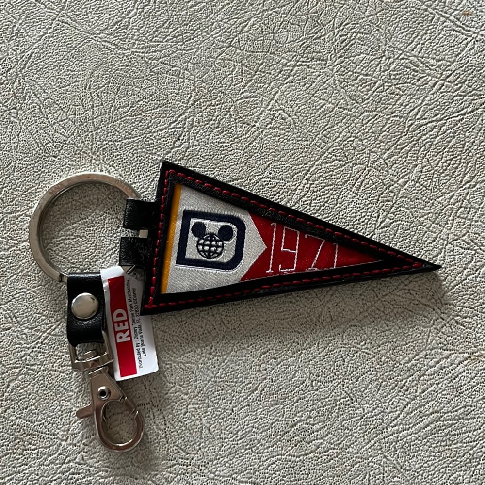 Disney flag keychain NWT